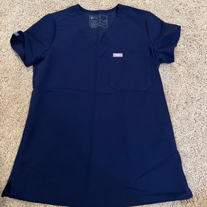 Catarina™ One-Pocket Scrub Top - Navy XXS